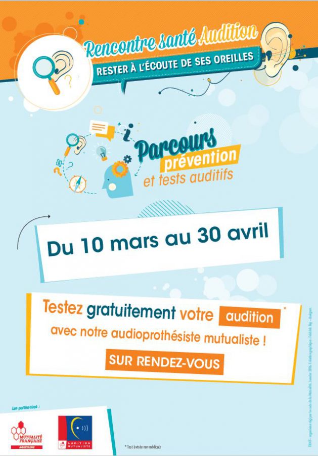« Rencontre Santé Audition » du 10 mars au 30 avril – Test d’audition gratuit – | Mutualité Française Landes