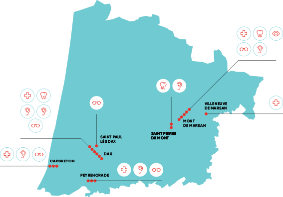 Nos Services de soins 
et d’accompagnements 
mutualistes des landes 