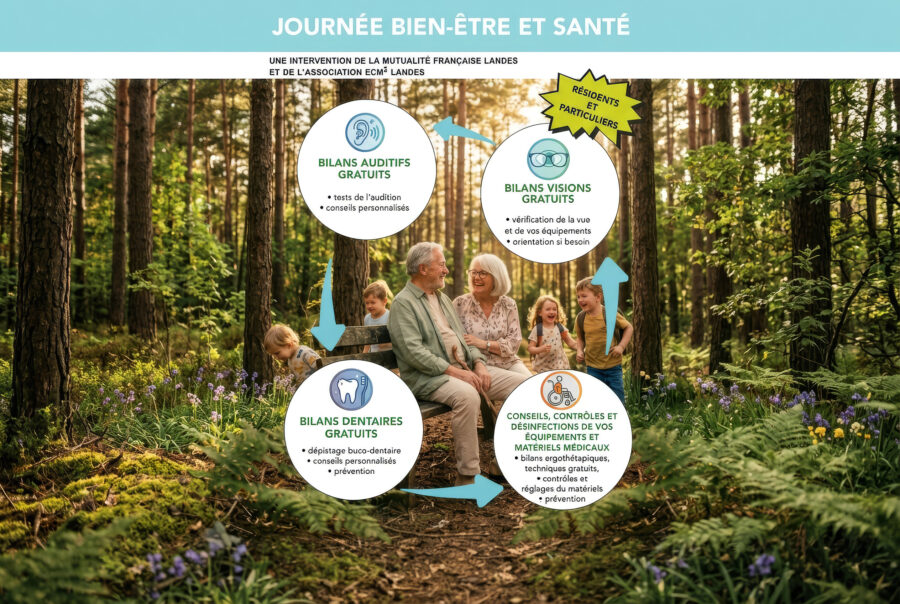 Vue, audition, dents, mobilité : une campagne de prévention pour les seniors dans les Landes | Mutualité Française Landes